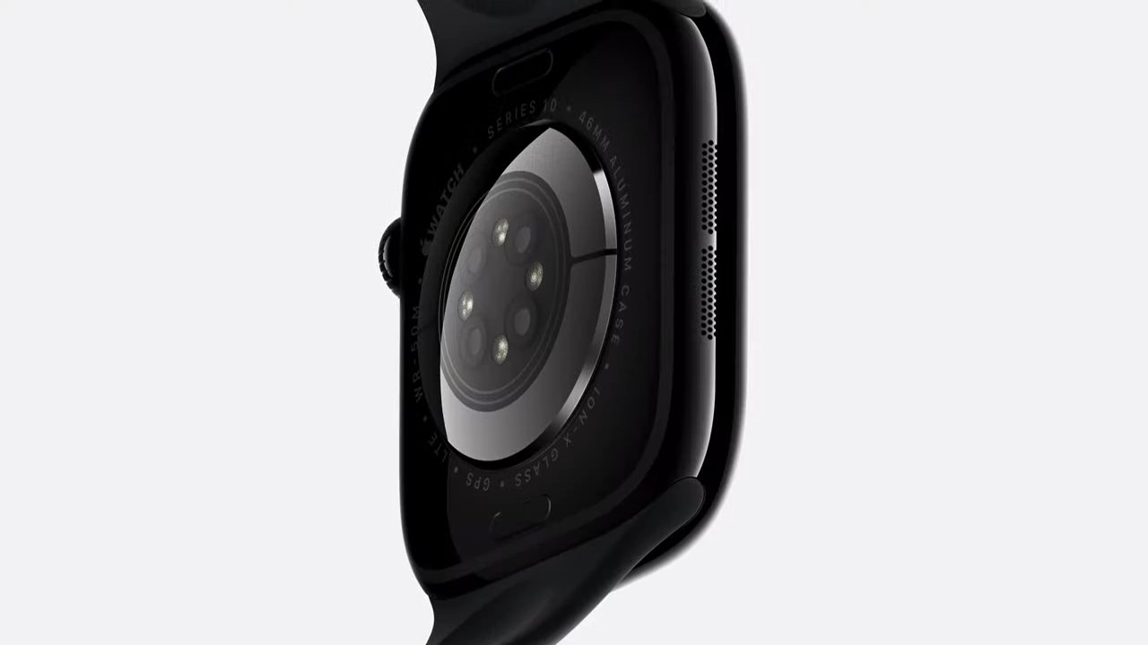 Boční pohled na Apple Watch Series 10